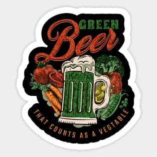 Green Beer Sticker